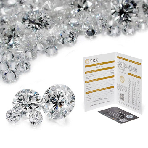 JLUXS (GRA CERTIFICATE REPORT) 1.00 CT DIAMOND MOISSANITE (CUSHION CUT/VVS) SOLITAIRE 10KT SOLID WHITE GOLD ENGAGEMENT RING)