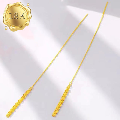 JLUXS PHOENIX TAIL 18KT SOLID GOLD DANGLE EARRINGS