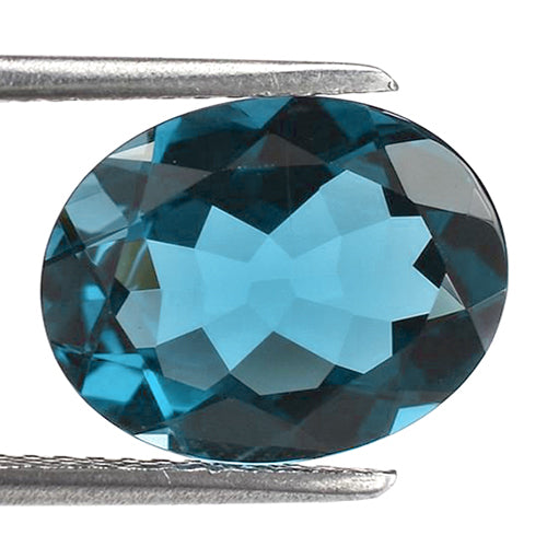 JLUXS OVAL CUT 8X10MM 2.86 CT LONDON BLUE TOPAZ (VS) LOOSE GEMSTONE