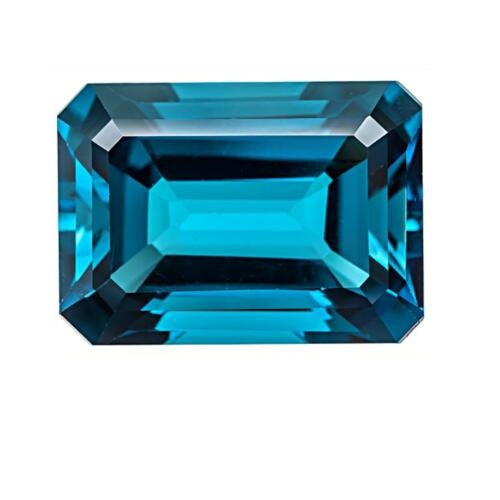 JLUXS EMERALD CUT 3.80 CT LONDON BLUE TOPAZ (VS) LOOSE GEMSTONE