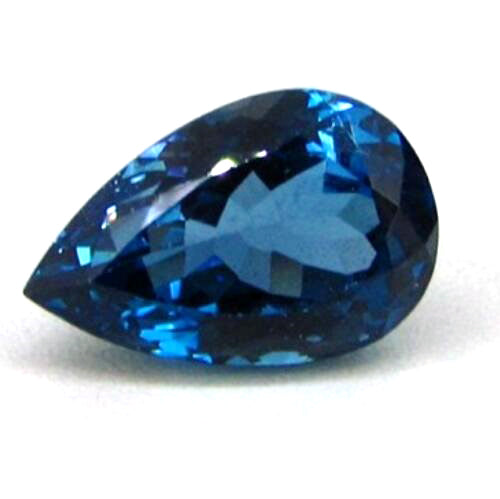 JLUXS PEAR CUT 2.50 CT LONDON BLUE TOPAZ (VS) LOOSE GEMSTONE