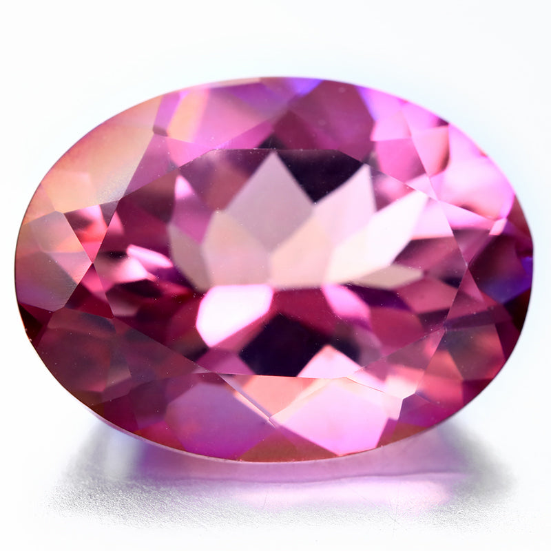JLUXS OVAL CUT 8X10MM 3.19 CT IMPERIAL PINK TOPAZ (VS) AMAZING SPARKLING LOOSE GEMSTONE