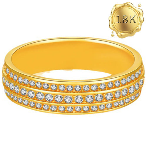JLUXS Ring Size Options: US 6 - US 8 ! UNIQUE SPARKLING DESIGN 18KT GOLD PLATED RING