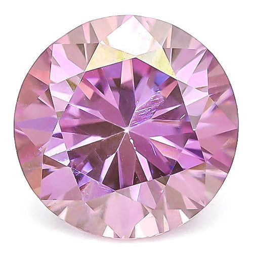 Loose 4.00 Ct 10mm (Heart Arrows Cut/VVS)Vivid Pink Color Round Brilliant Loose Diamond Moissanite  (with GRA Certificate)