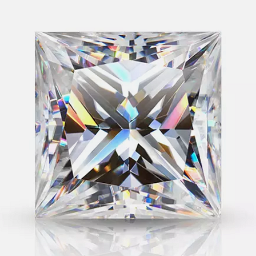JLUXS Loose 1.00 Ct 5.5mm VVS/D Princess Brilliant Cut Loose Moissanite Diamond (with Certificate)