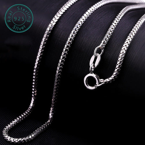 JLUXS 60 CM 24 INCHES 925 WHITE STERLING SILVER POPCORN NECKLACE