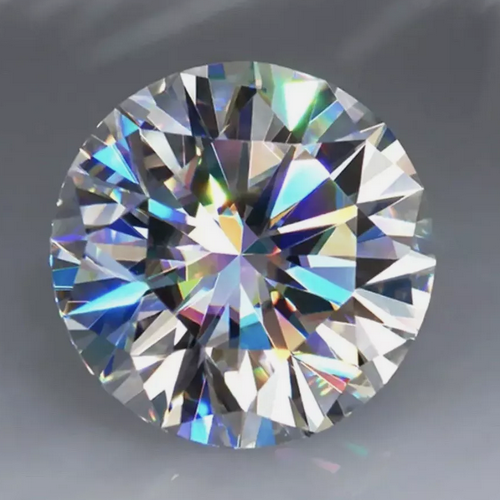 JLUXS (GRA CERTIFICATE REPORT) 1.00 Ct 6.5mm VVS/D Round Brilliant Moissanite Diamond Loose