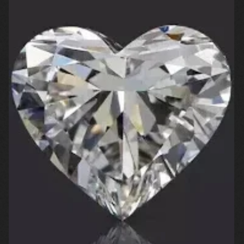 JLUXS (GRA CERTIFICATE REPORT) Loose 2.00 Ct 8mm VVS/D Heart Brilliant Cut Diamond Moissanite