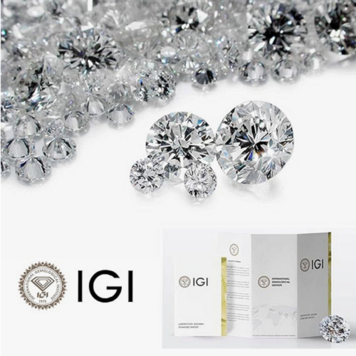 JLUXS (GRA CERTIFICATE REPORT) 1.00 CT DIAMOND MOISSANITE (HEART & ARROWS CUT/VVS) 10KT SOLID WHITE GOLD RING