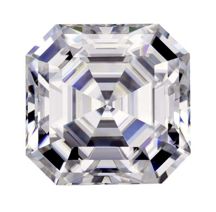 JLUXS (GRA CERTIFICATE REPORT) 1.00 CT GENUINE DIAMOND MOISSANITE (VVS/D) ASSCHER CUT LOOSE