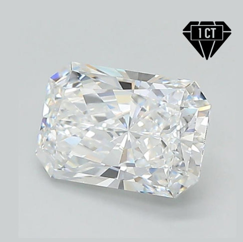 JLUXS 1.00 Ct 5X7MM VVS/D Radiant Brilliant Cut Lab Grown Diamond Loose