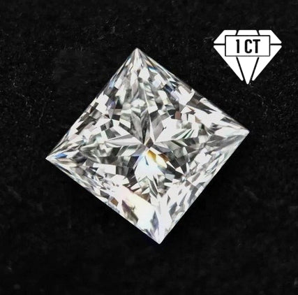 JLUXS 1.00 Ct VVS/D Princess Cut Lab Grown Diamond Loose