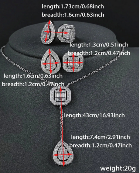 JLUXS Stunning Womens White Gold Rhodium Over Sterling Silver Created Diamond Set