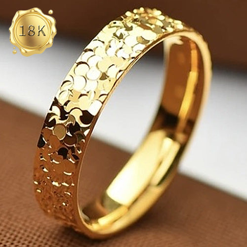 JLUXS Ring Size Options: US 6 - US 8 ! UNIQUE SPARKLING DESIGN 18KT GOLD PLATED RING